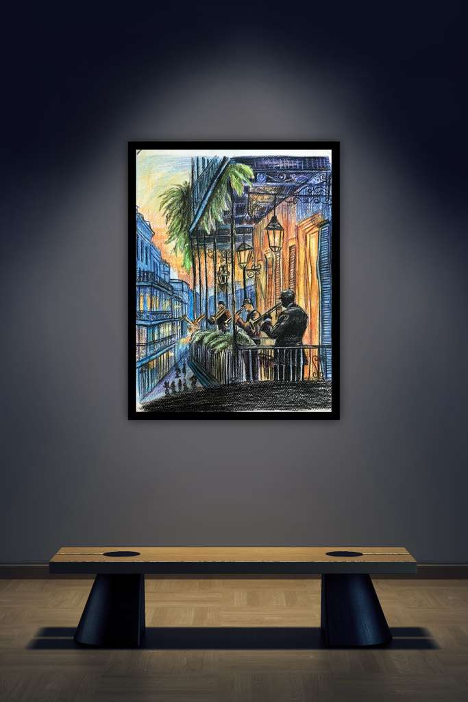 Balcony Blues at Sunset