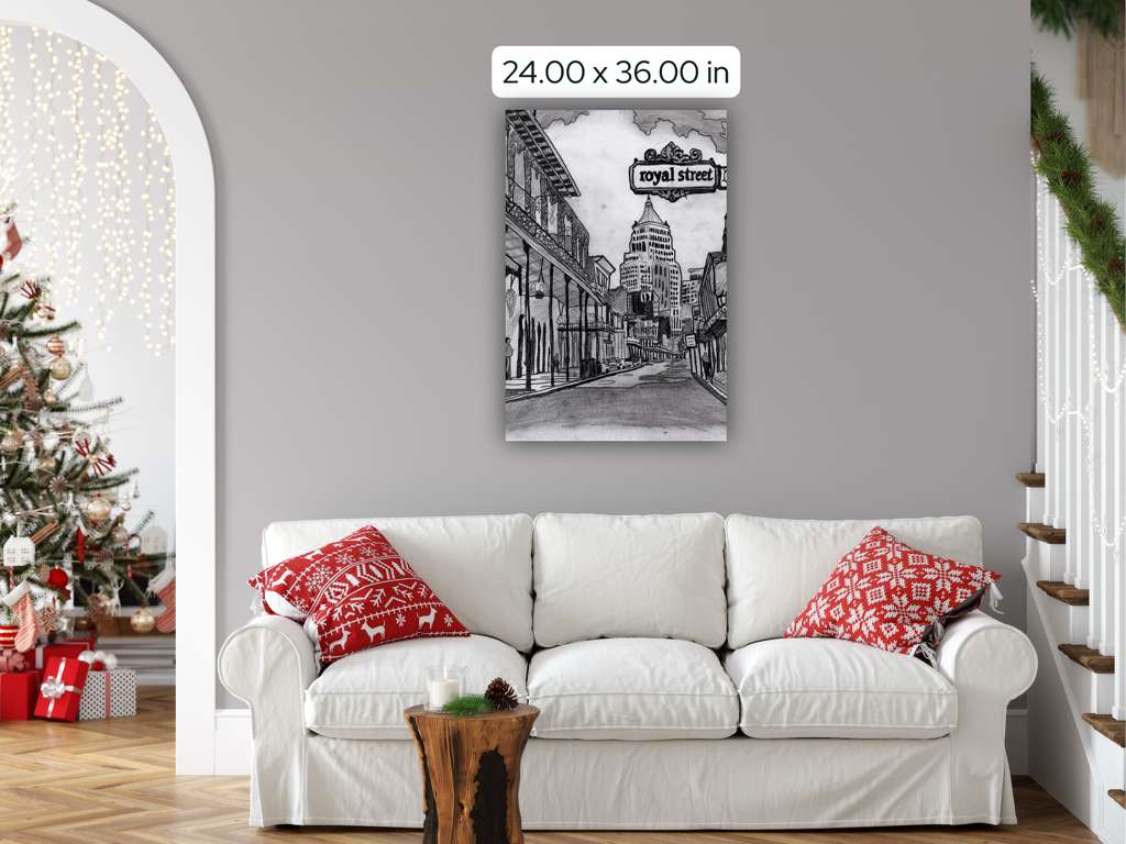 Looking Down Royal Street