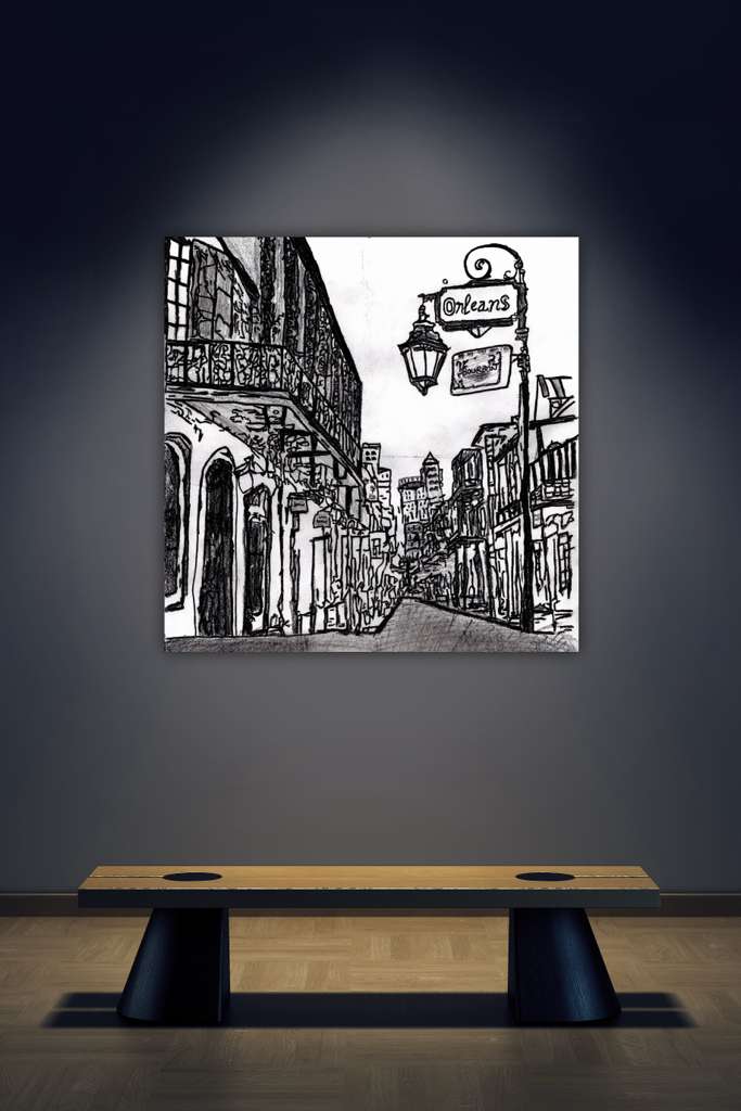 B&W Sketches of Downtown II