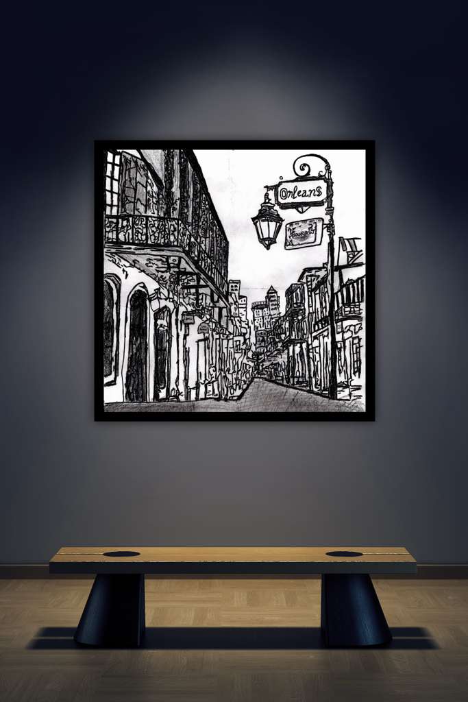 B&W Sketches of Downtown II