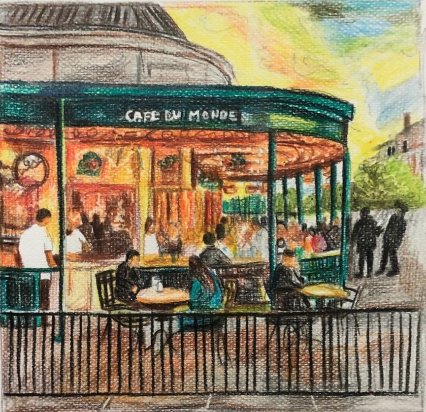 Evening At Cafe Du Monde