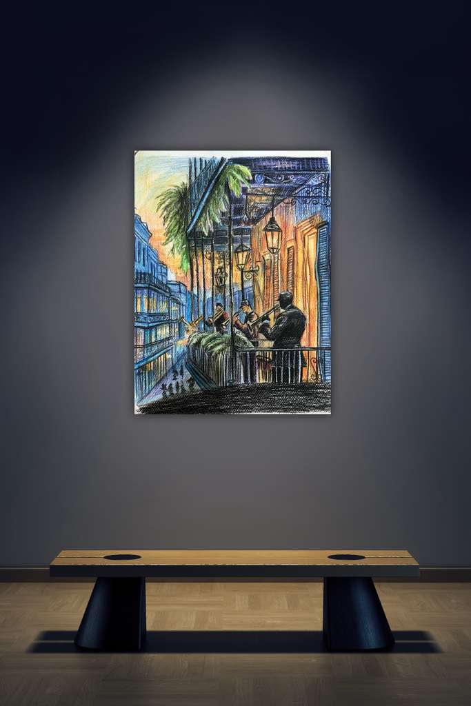 Balcony Blues at Sunset