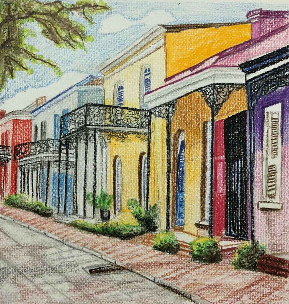 Rainbow Row – French Quarter Afternoon